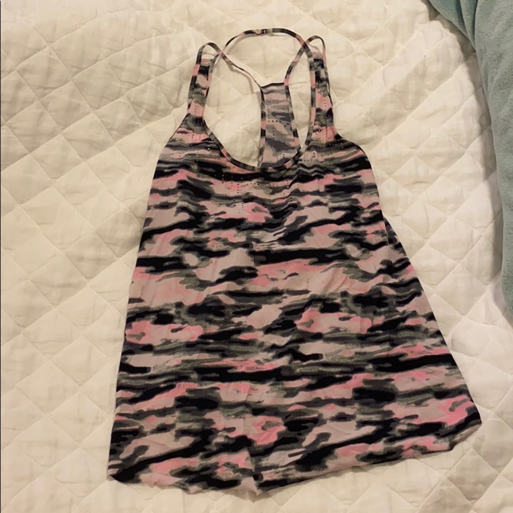 Lululemon pink camo tank